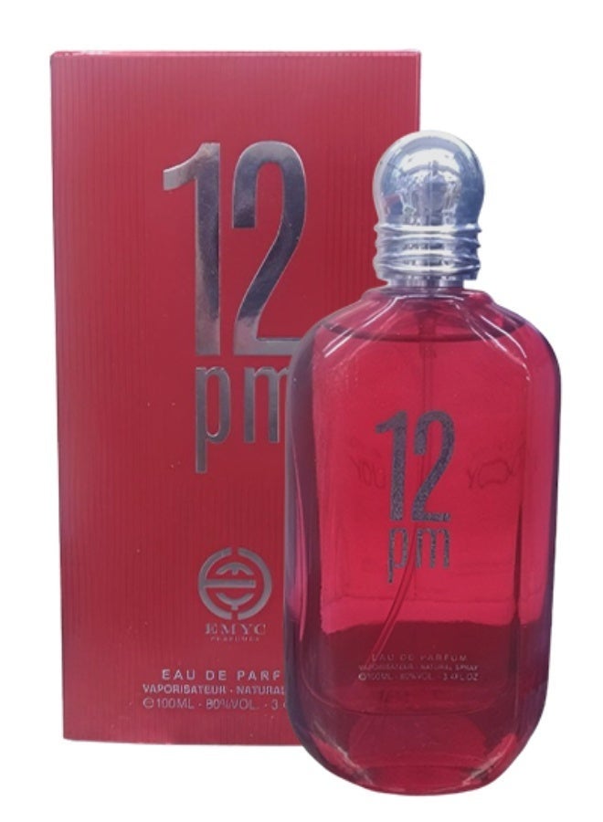 EMYC 12pm Red Perfume For Women 100ml EDP - Image 1